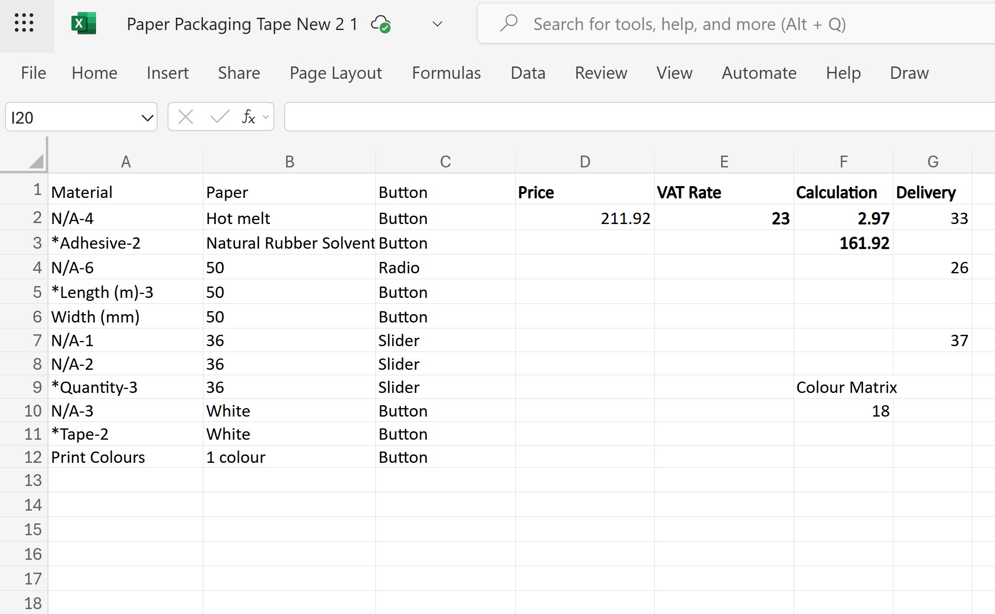 Excel To Website Pricing
