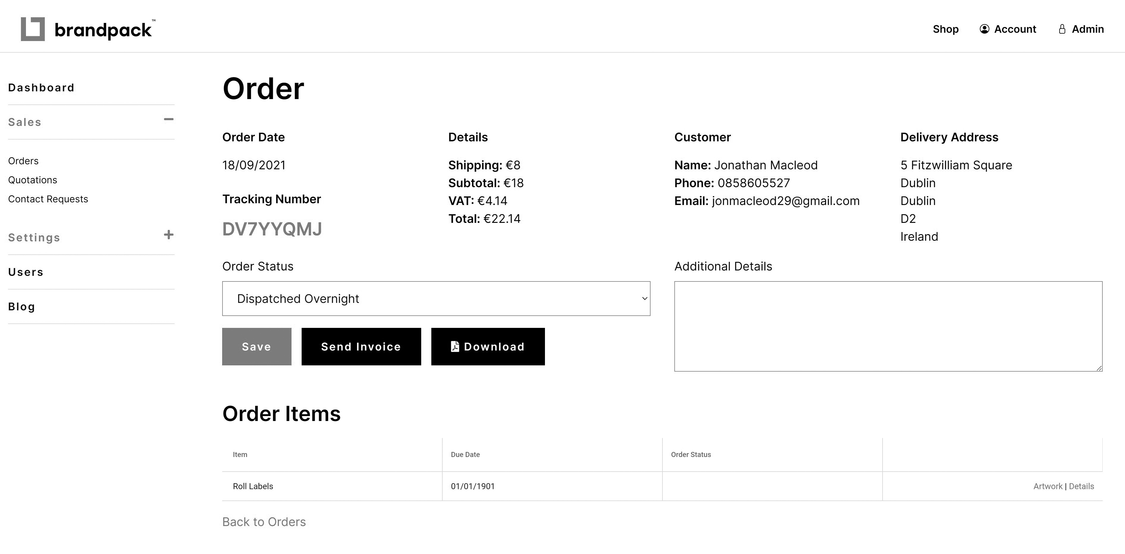 Online shopping cart software