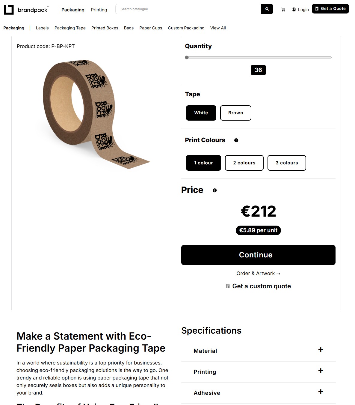 Print pricing software